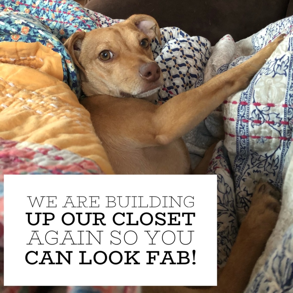 Building that closet back up!!!!!